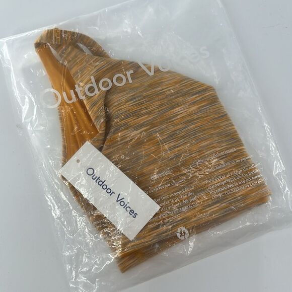 Outdoor Voices Flow Bralette Sports Bra In Sunset - Picture 4 of 8